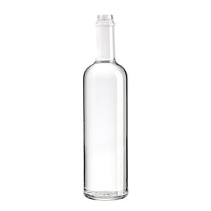 Supply round liquor wine vodka glass bottle with cork lid