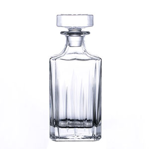 Square whiskey wine glass decanter set bottle china manufacturer