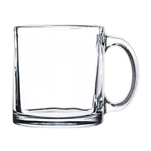 Customized nordic borosilicate printed single glass coffee cup mug