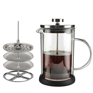 China supplier glass french press coffee maker sets