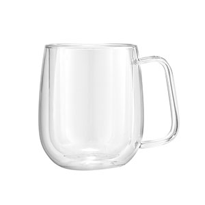 Mugs drinkware type double wall glass mug for coffee tea