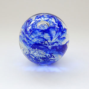 Creative custom 3D  blue sea crystal balls for business gift